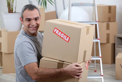 Fleet of moving trucks available at Harrow Removals