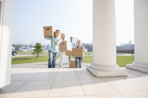 Professional movers handling belongings with care
