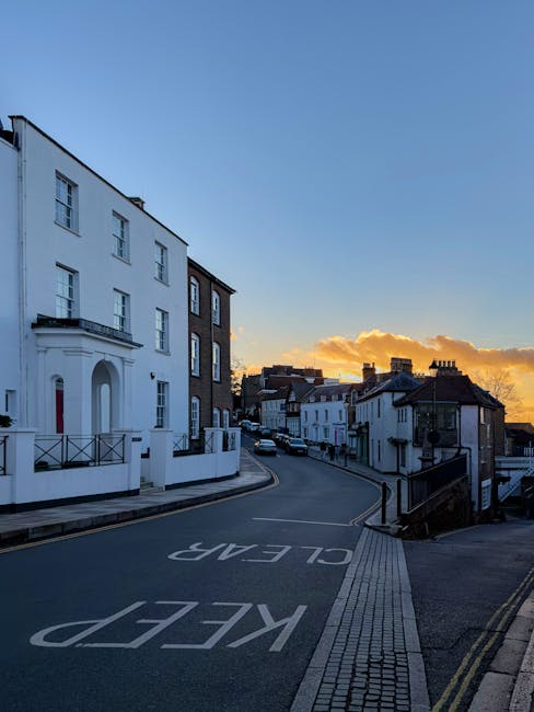 A professional mover from Harrow Removals is inside a bright, spacious room with white walls and large arched windows, carrying two cardboard boxes sealed with red and black packing tape. The mover, w
